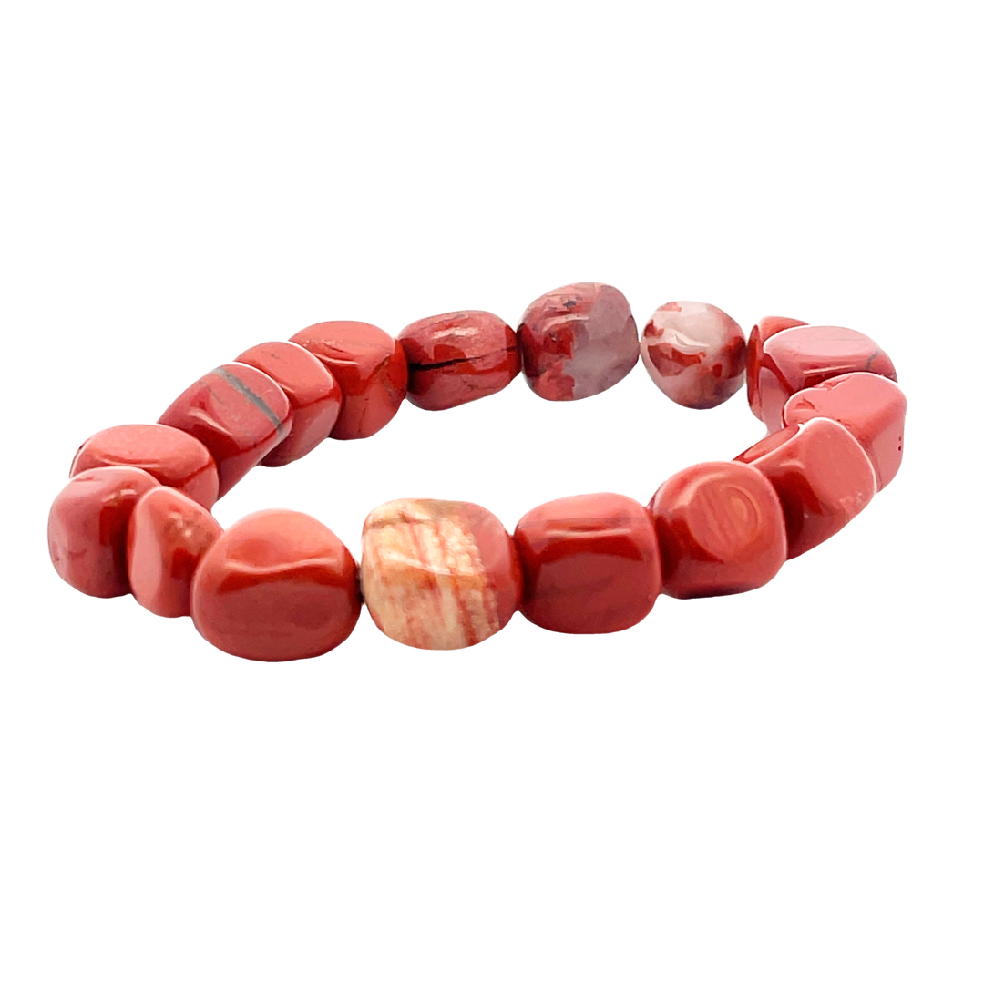 RED JASPER TUMBLESTONE BRACELET