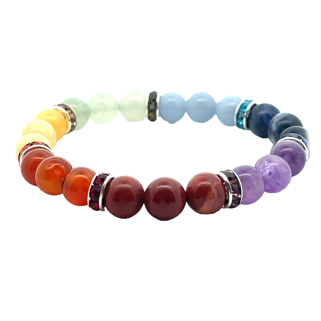 7 Chakra, Spacer Bracelet