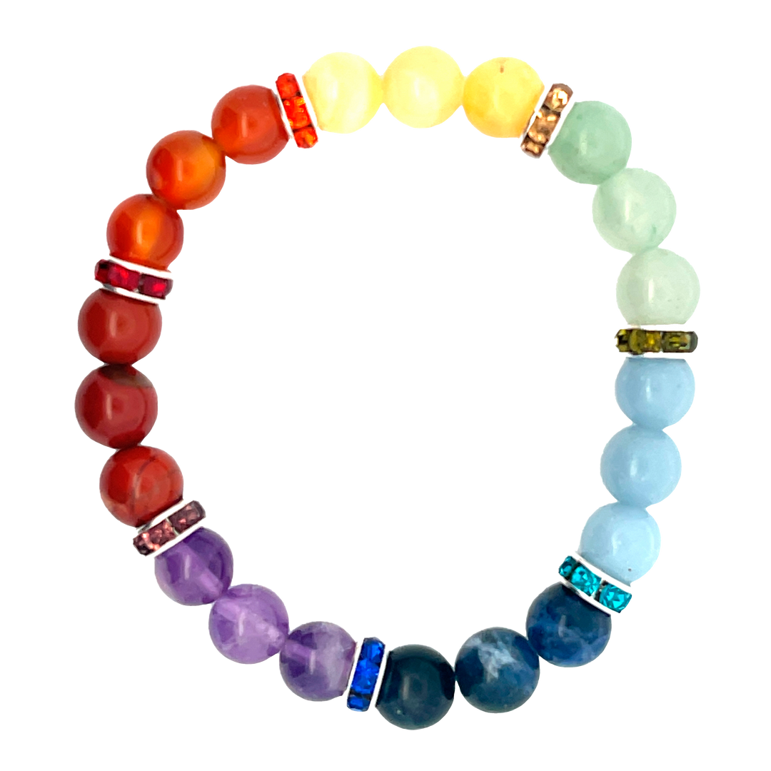 7 Chakra, Spacer Bracelet