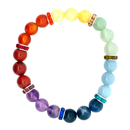 7 CHAKRA, SPACER BRACELET