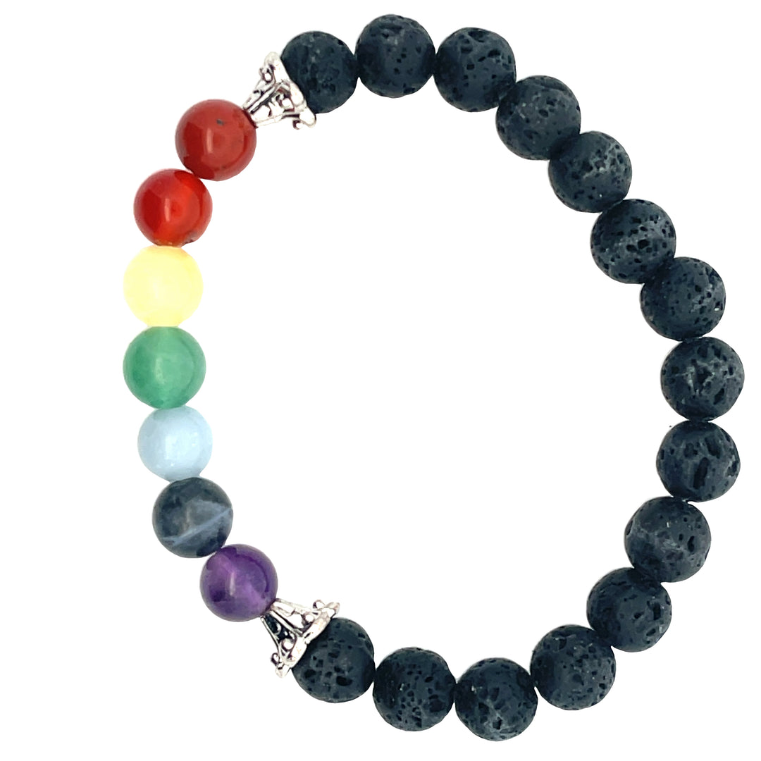 Lava 7 Chakra Bracelet