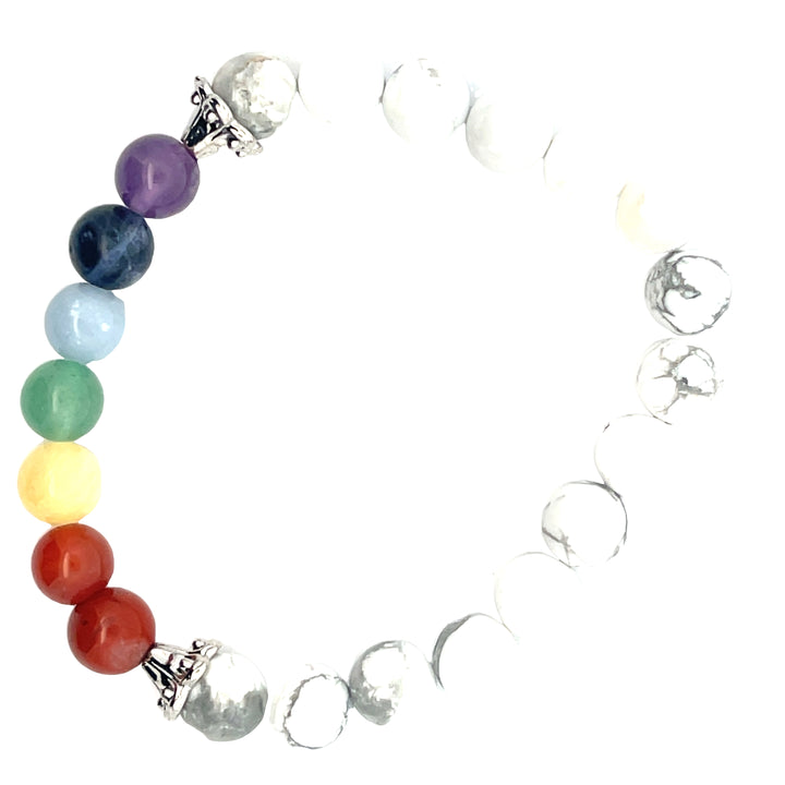 Howlite 7 Chakra Bracelet