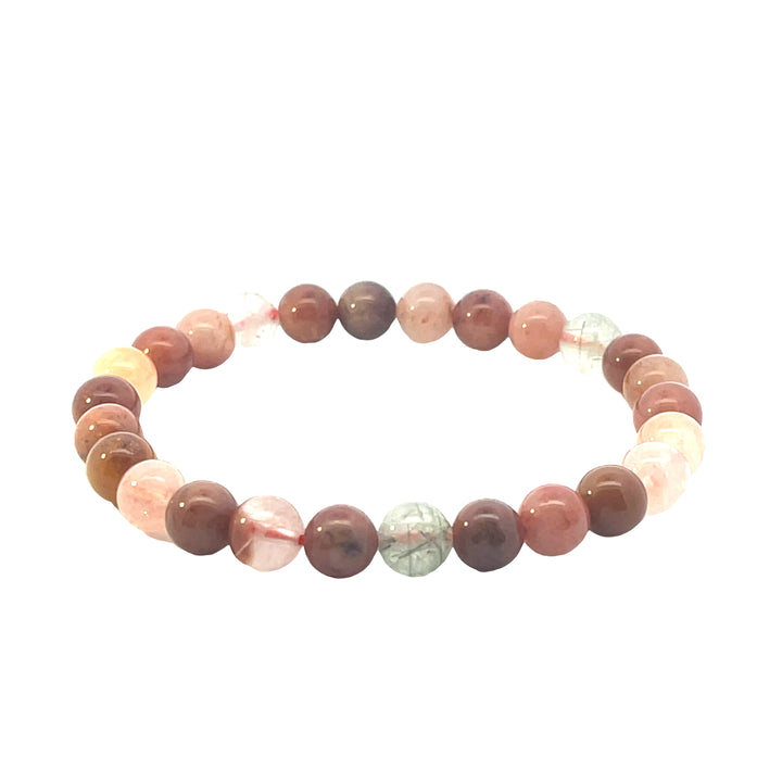 Multicolor Rutilated Quartz Bracelet