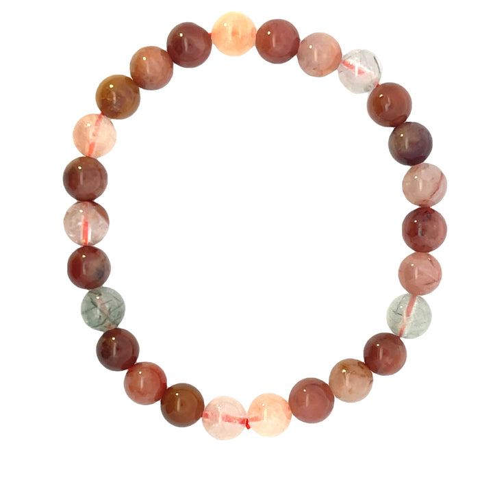 Multicolor Rutilated Quartz Bracelet