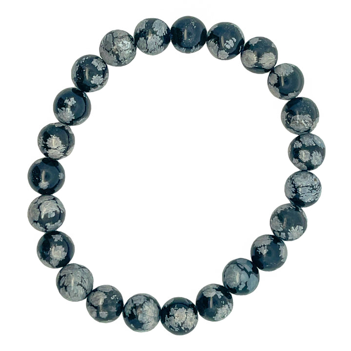 Snowflake Obsidian Bracelet