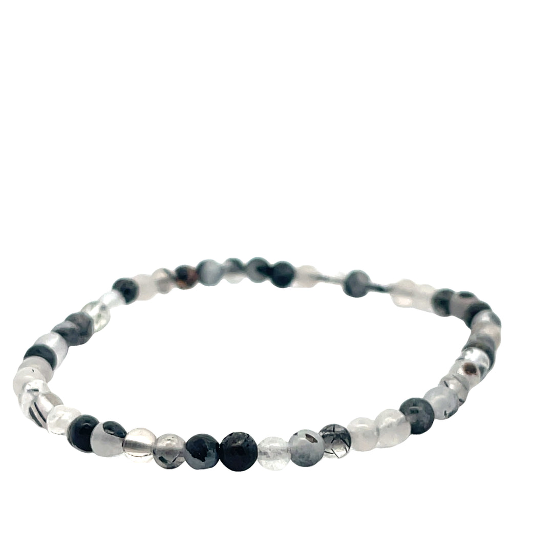 BLACK RUTILATED BRACELET