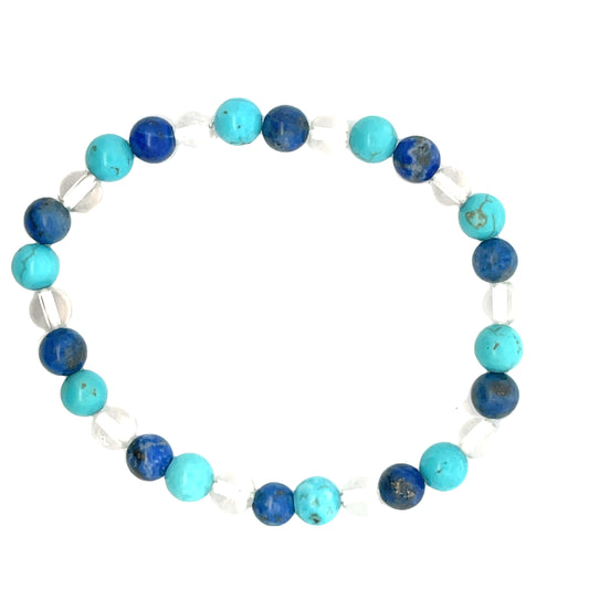 BLUE TURQUOISE, LAPIS, CRYSTAL