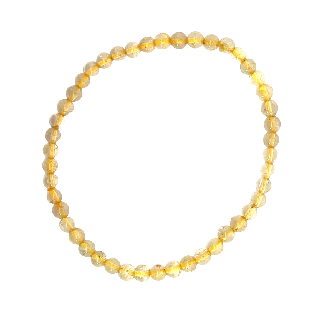 Gold Rutilated Quartz Bracelet