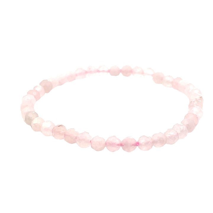 Rose Quartz Faceted Bracelet