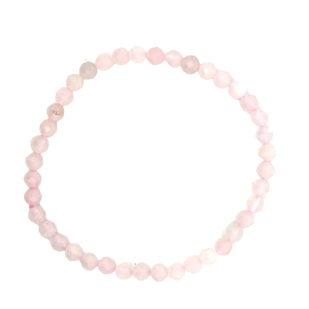 Rose Quartz Faceted Bracelet