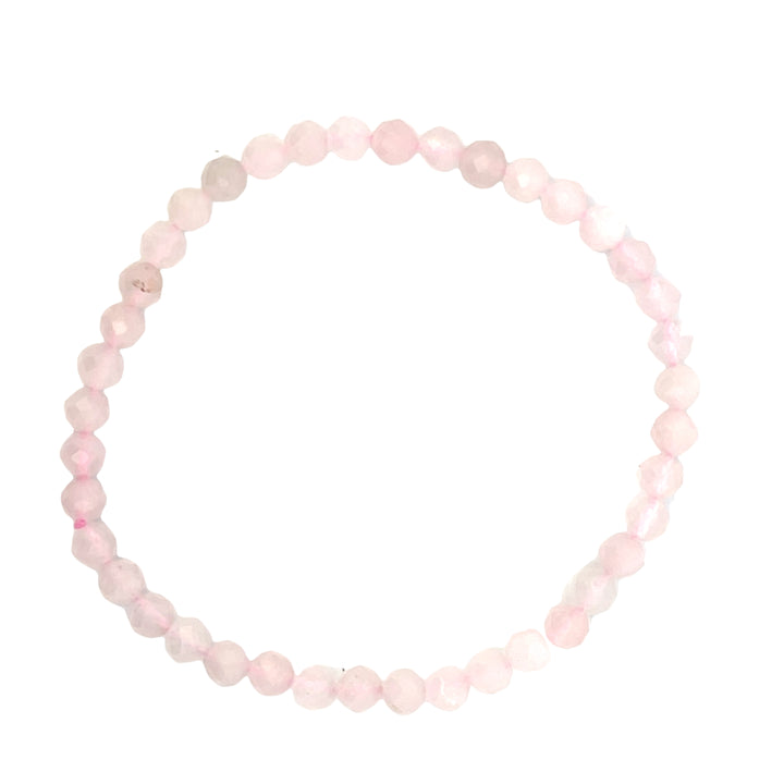 ROSE QUARTZ FACETED BRACELET