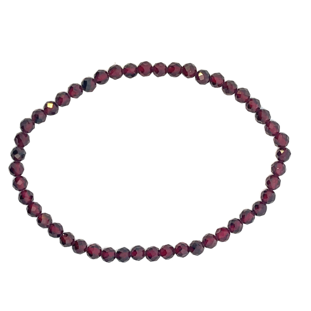 Garnet Faceted Bracelet