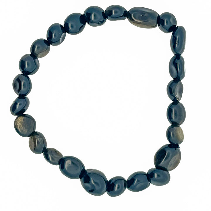 GOLDSHEEN OBSIDIAN TUMBLESTONE BRACELET