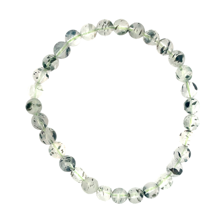 Clear Quartz With Green Mica Bracelet