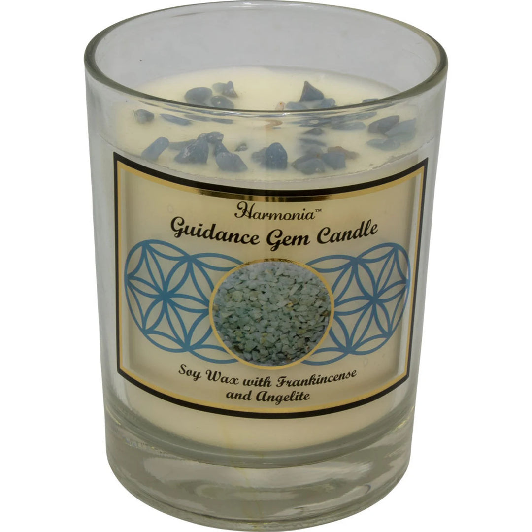 Guidance - Angelite Gemstone Soy Candle