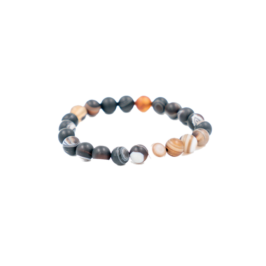 Banded Agate Matte Bracelet