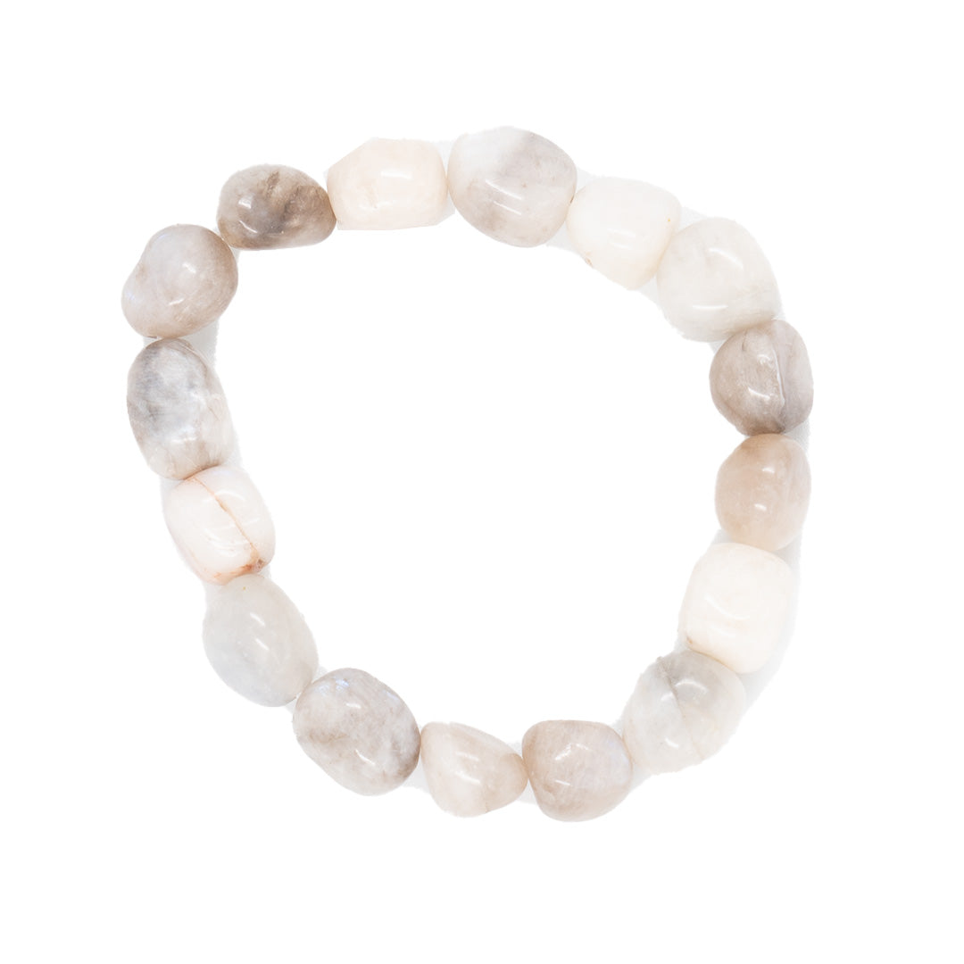 RAINBOW MOONSTONE TUMBLESTONE BRACELET