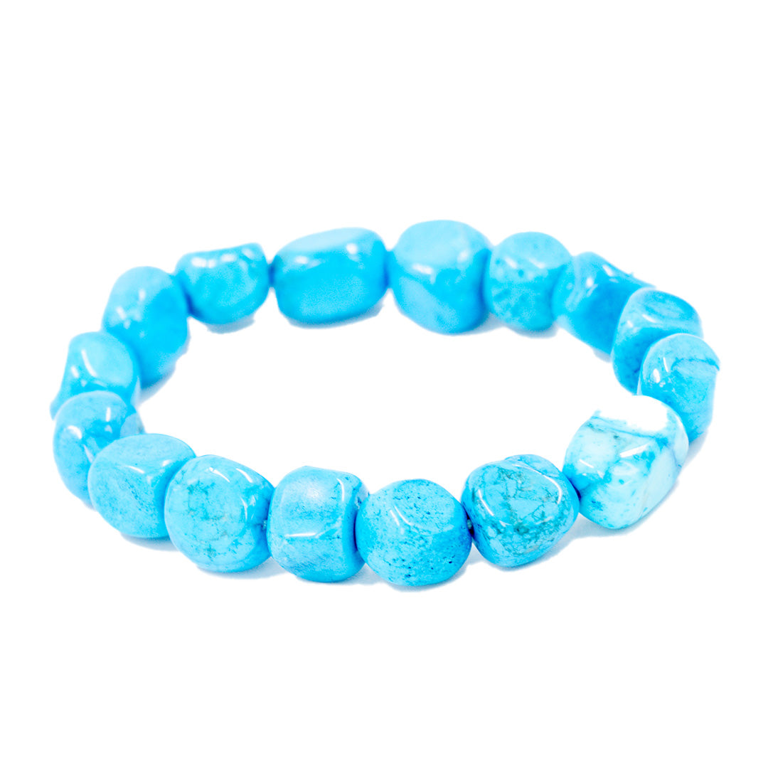 HOWLITE TURQUOISE TUMBLESTONE BRACELET