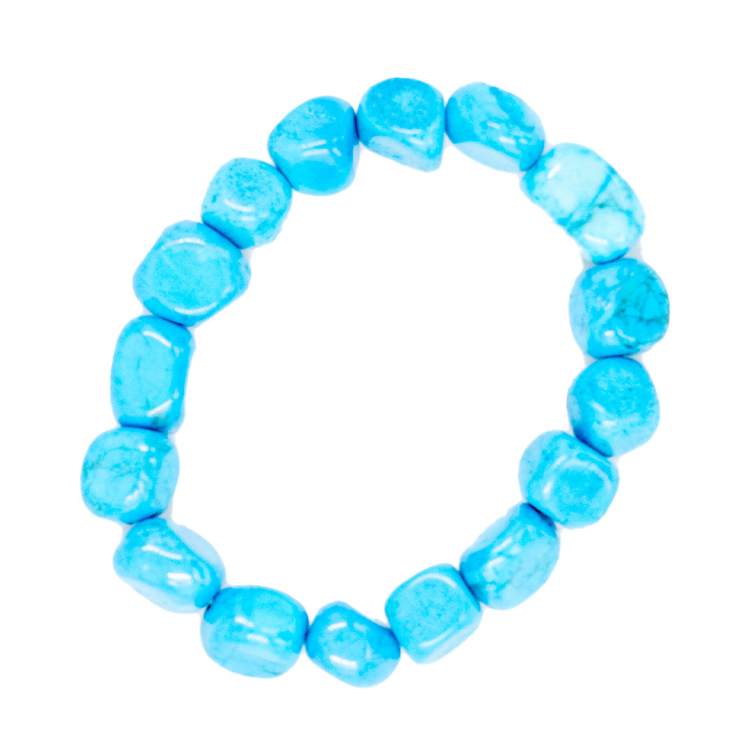 HOWLITE TURQUOISE TUMBLESTONE BRACELET