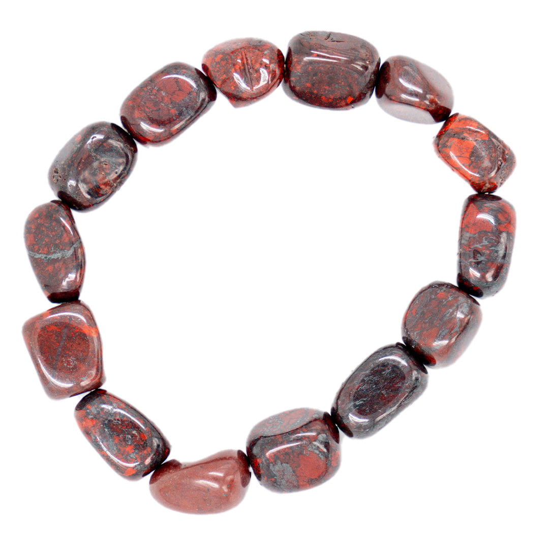 JASPER BRECCIATED TUMBLESTONE BRACELET