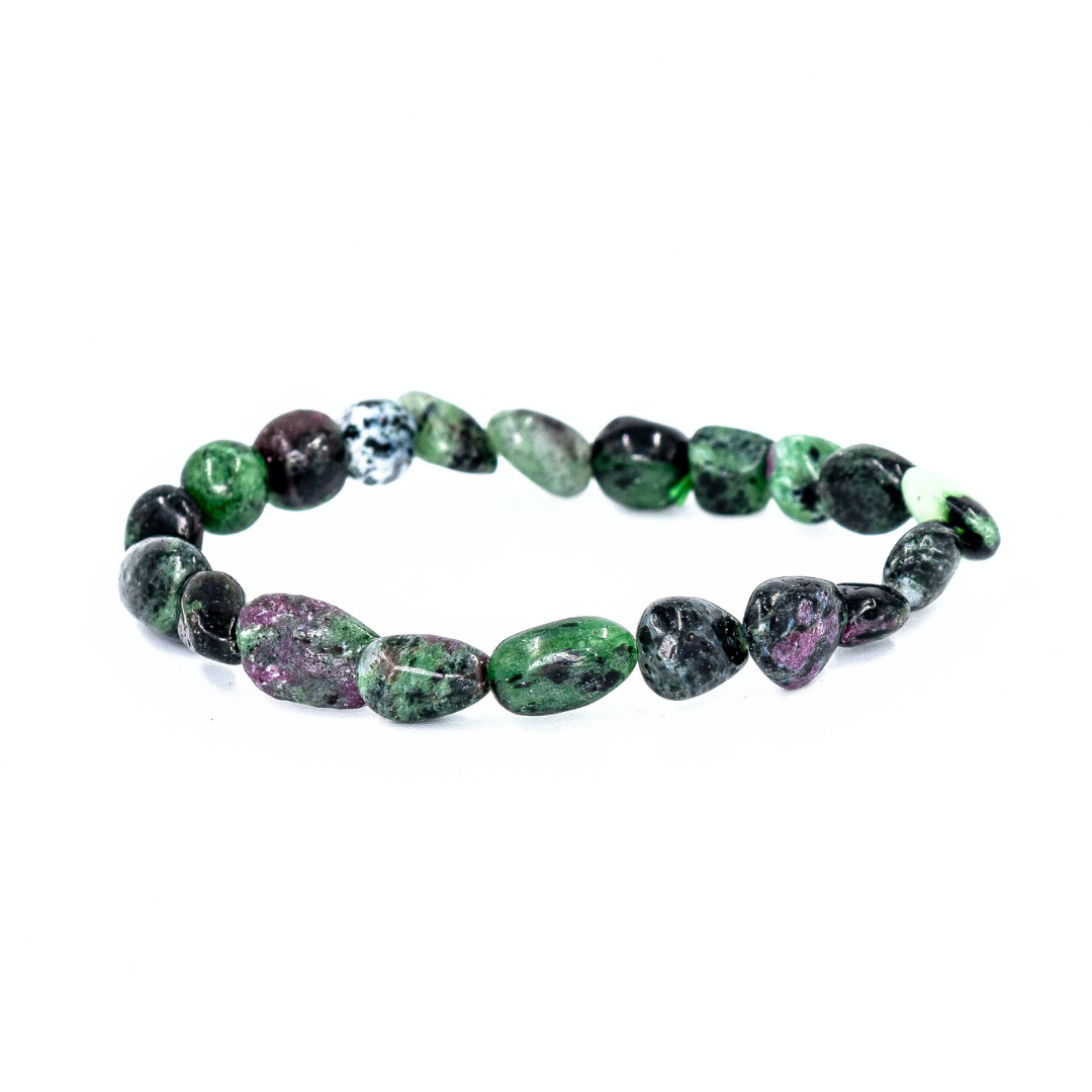 RUBY ZOISITE NUGGETS BRACELET