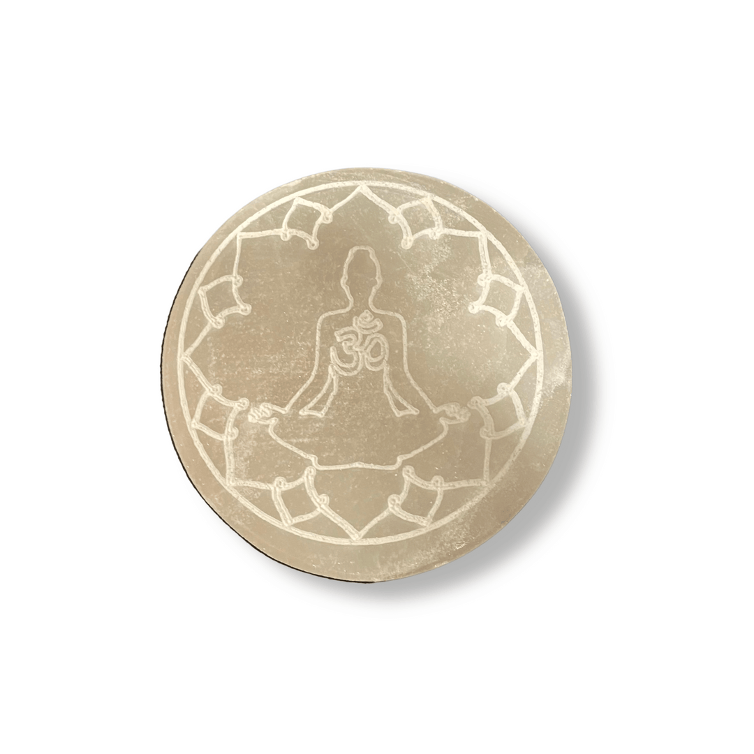 Selenite Lotus Coaster