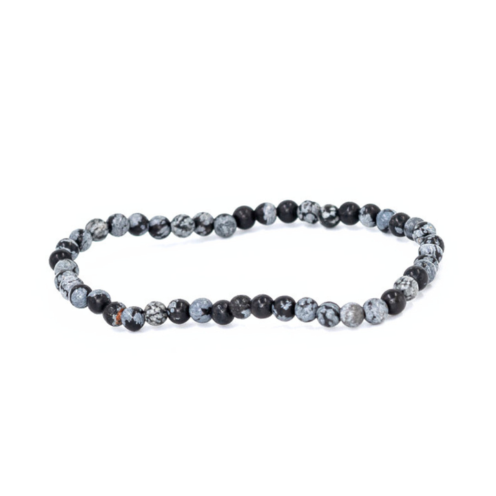 Snowflake Obsidian Bracelet