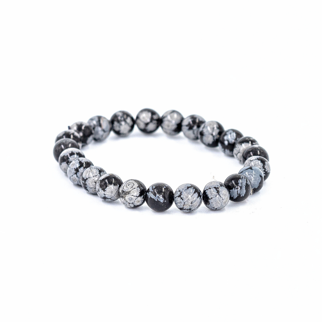 Snowflake Obsidian Bracelet