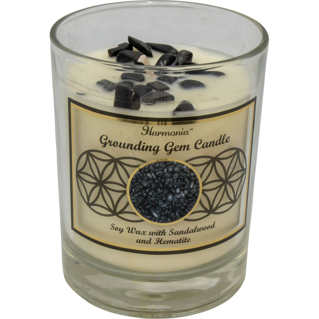 Grounding - Hematite Soy Gem Candle