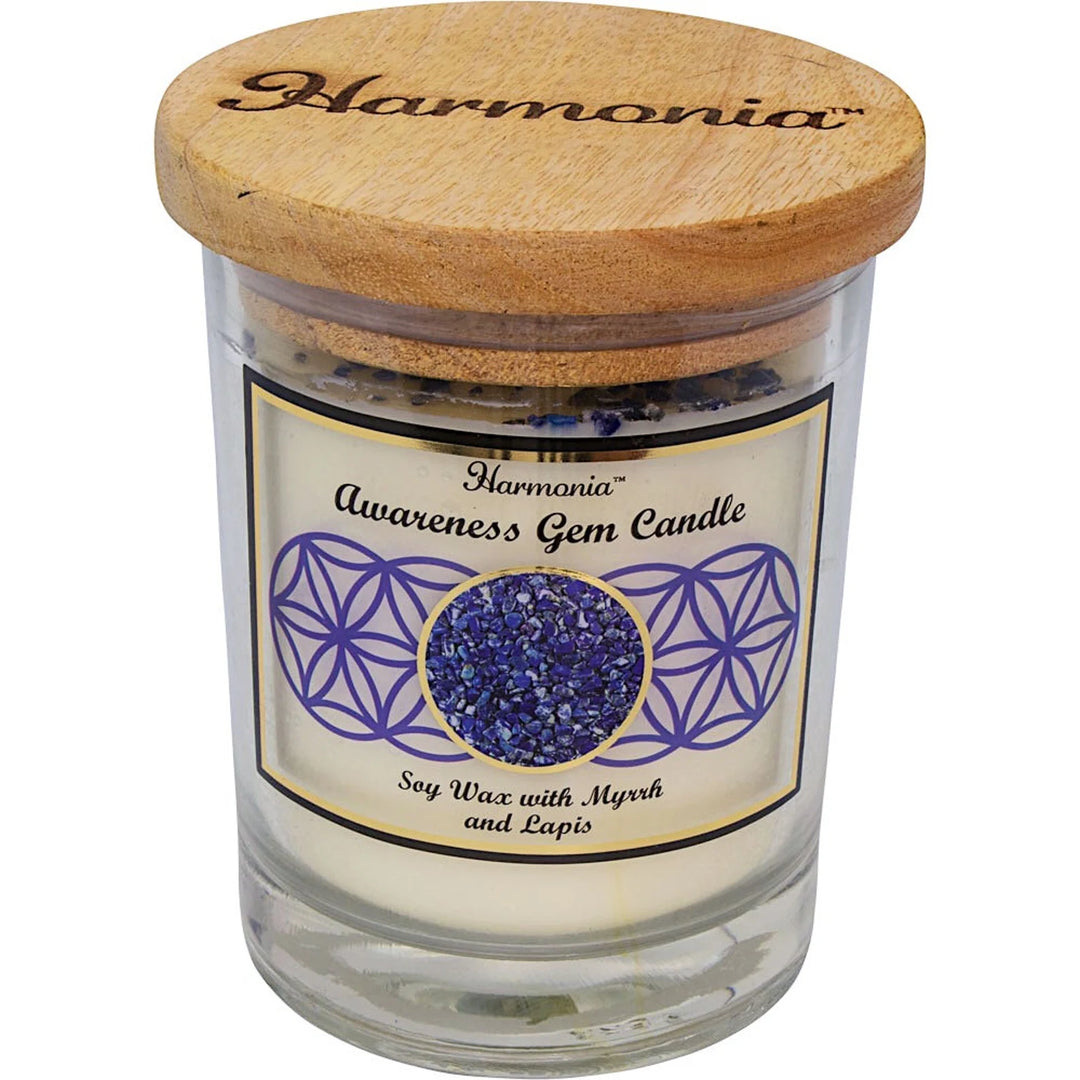 Awareness - Lapis Gemstone Soy Candle