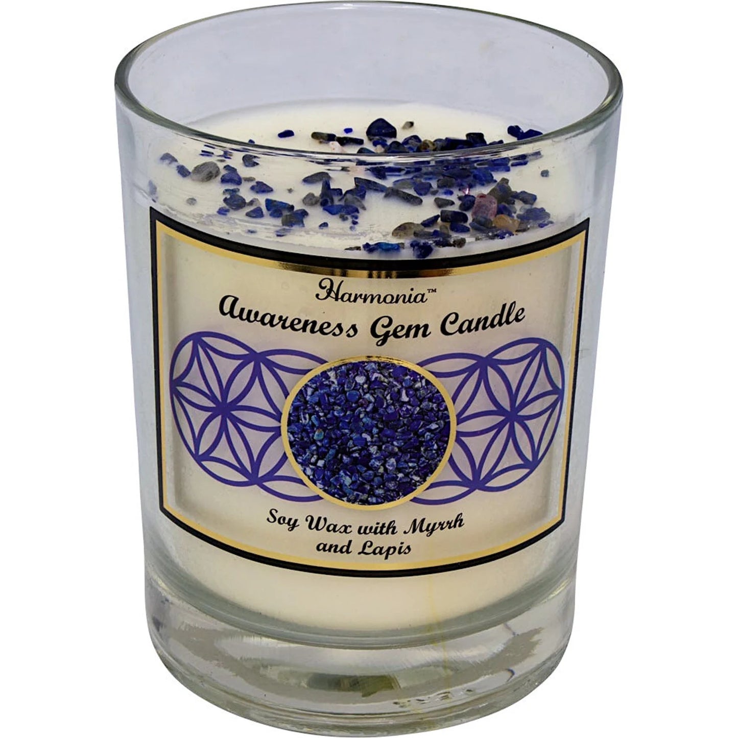 Awareness - Lapis Gemstone Soy Candle