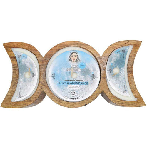 Mother Love & Abundance triple moon candle