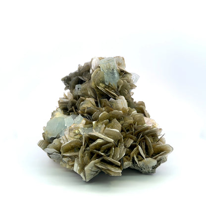 Aquamarine On mUscovite Feldspar Matrix -A32