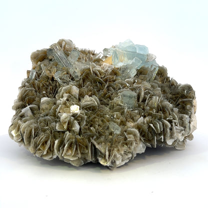 Aquamarine on Muscovite Feldspar Matrix33