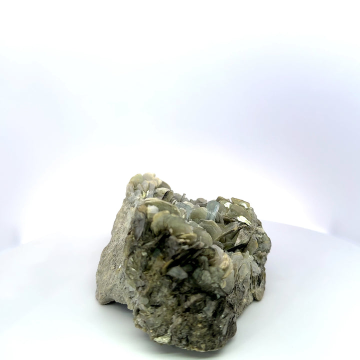 Aquamarine on Muscovite Feldspar Matrix - A34