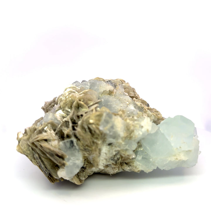 Aquamarine on Muscovite Feldspar Matrix - A39