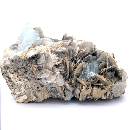 Aquamarine on Muscovite Feldspar Matrix - A42