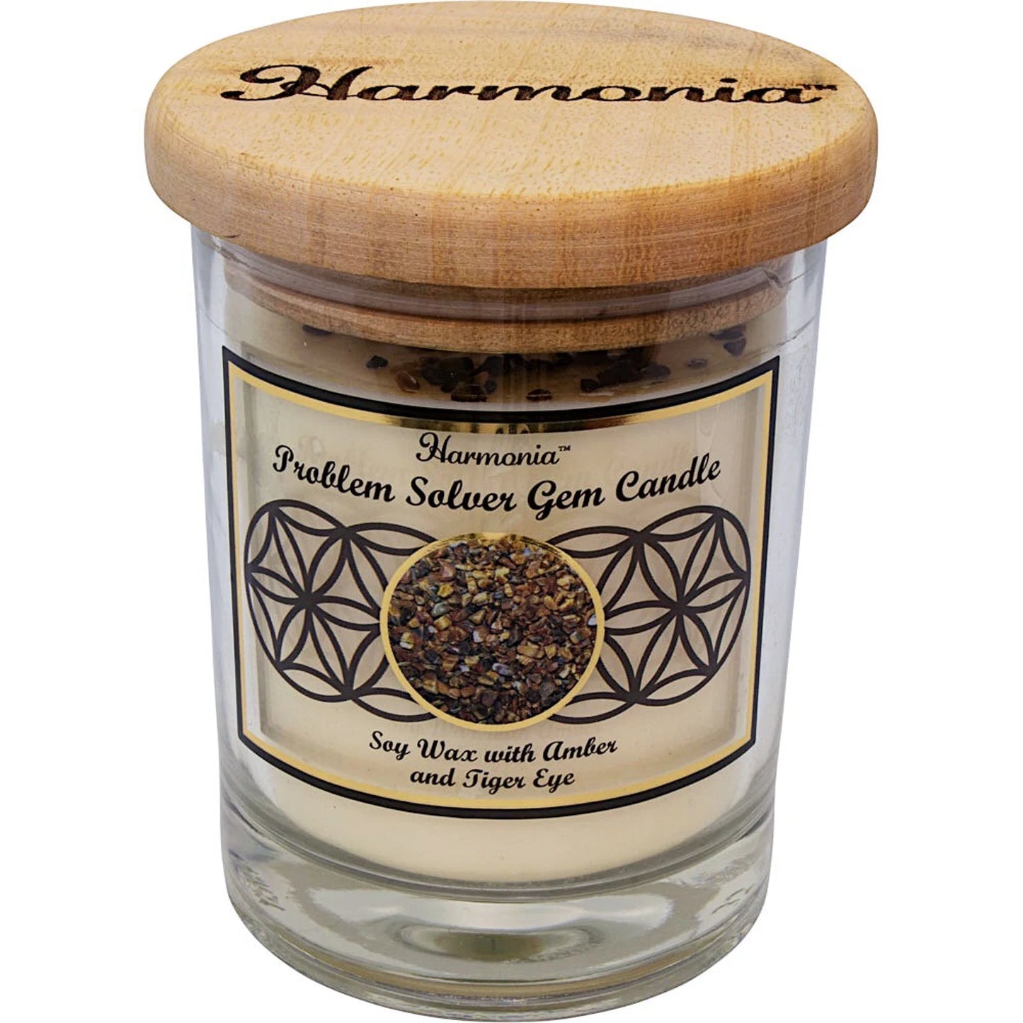 Problem Solver - Tiger Eye Gemstone Soy Candle