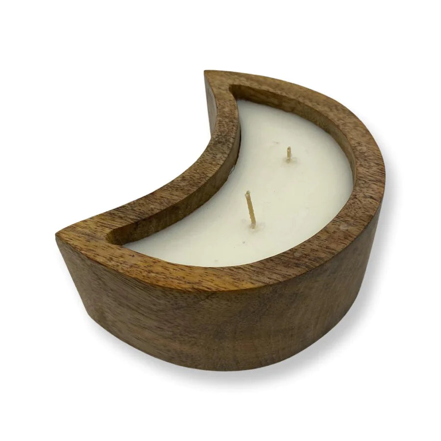 WOOD WAXING MOON WHITE HYACINTH/NEW BEGINNING